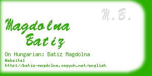 magdolna batiz business card